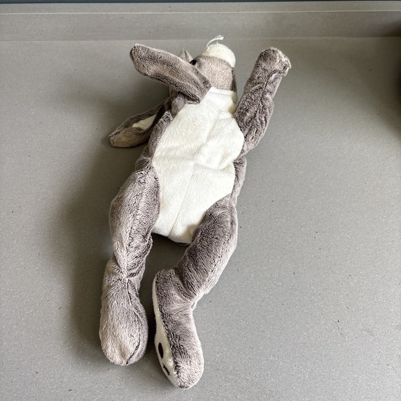 IKEA Vandring Hare Plush Bunny Rabbit 16" Floppy Eared Sewn Eyes Super Soft - Picture 6 of 7